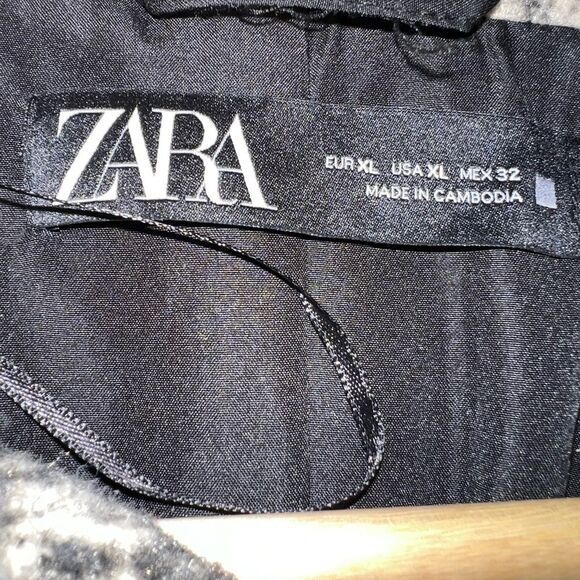 ZARA Leopard Print Biker Jacket size XL EUC animal print streetwear - Picture 6 of 8